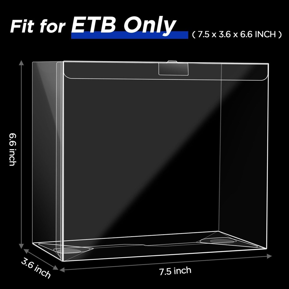 12 Packs Elite Trainer Box Protector Case, ETB Display Case ETB-Storage Case ...