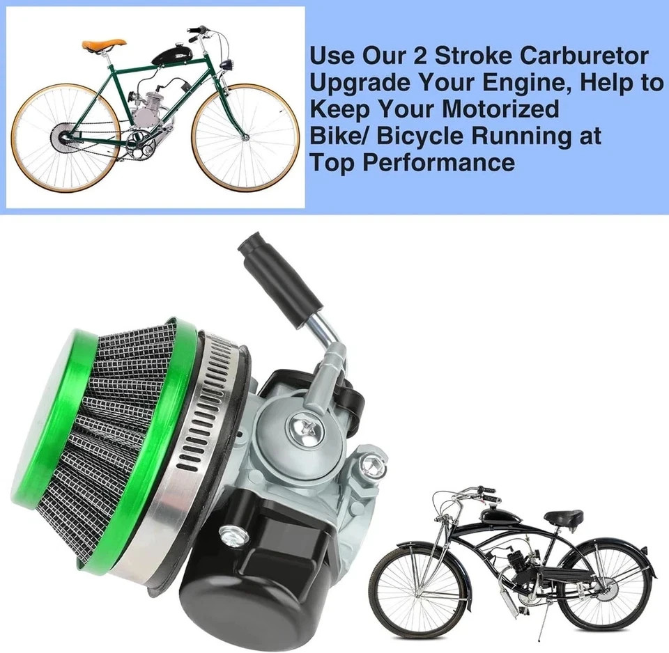 Carburetor Assembly for 2 Stroke Engine 80cc 100cc 49cc 50cc 66cc Green