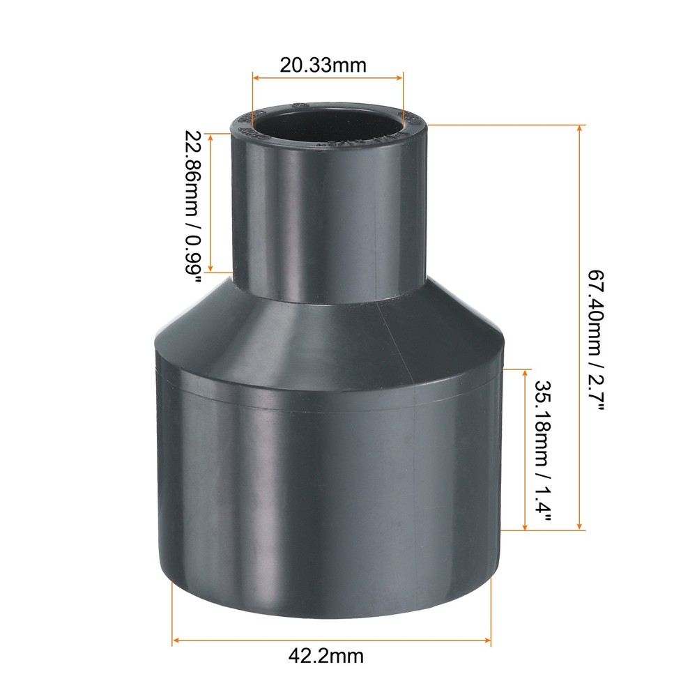 PVC Reducing Coupling 1-1/4 x 1/2" Increaser/Reducer Coupling Pipe Fittings
