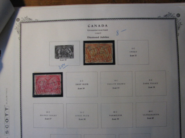 Classic Canadian Stamp Collection on Scott Pages.