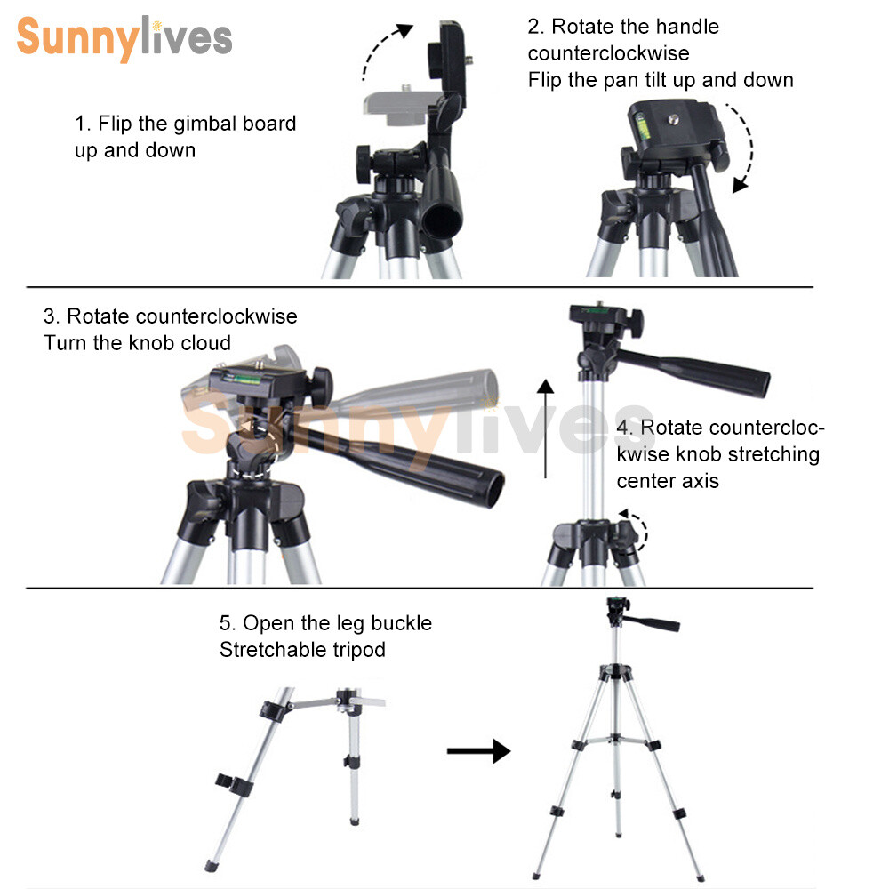 Multi function Travel Camera Tripod 110cm/150cm Adjustable Laser Level Tripod