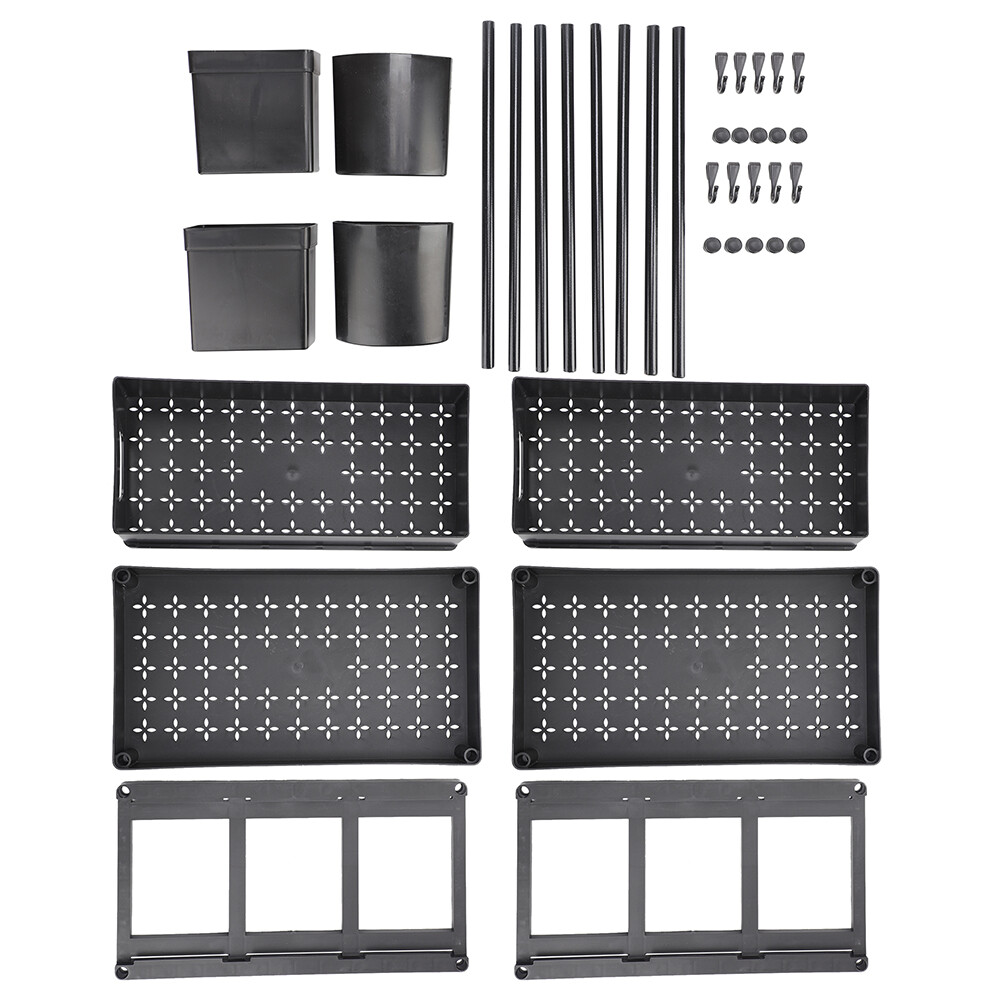 Compact Pull-Out Under Sink Organizer, 2-Tier Cabinet Rack, 2 Pack for Storage