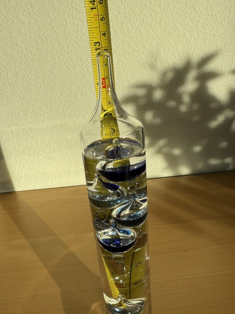 GALILEO Thermometer 13 Inches Tall