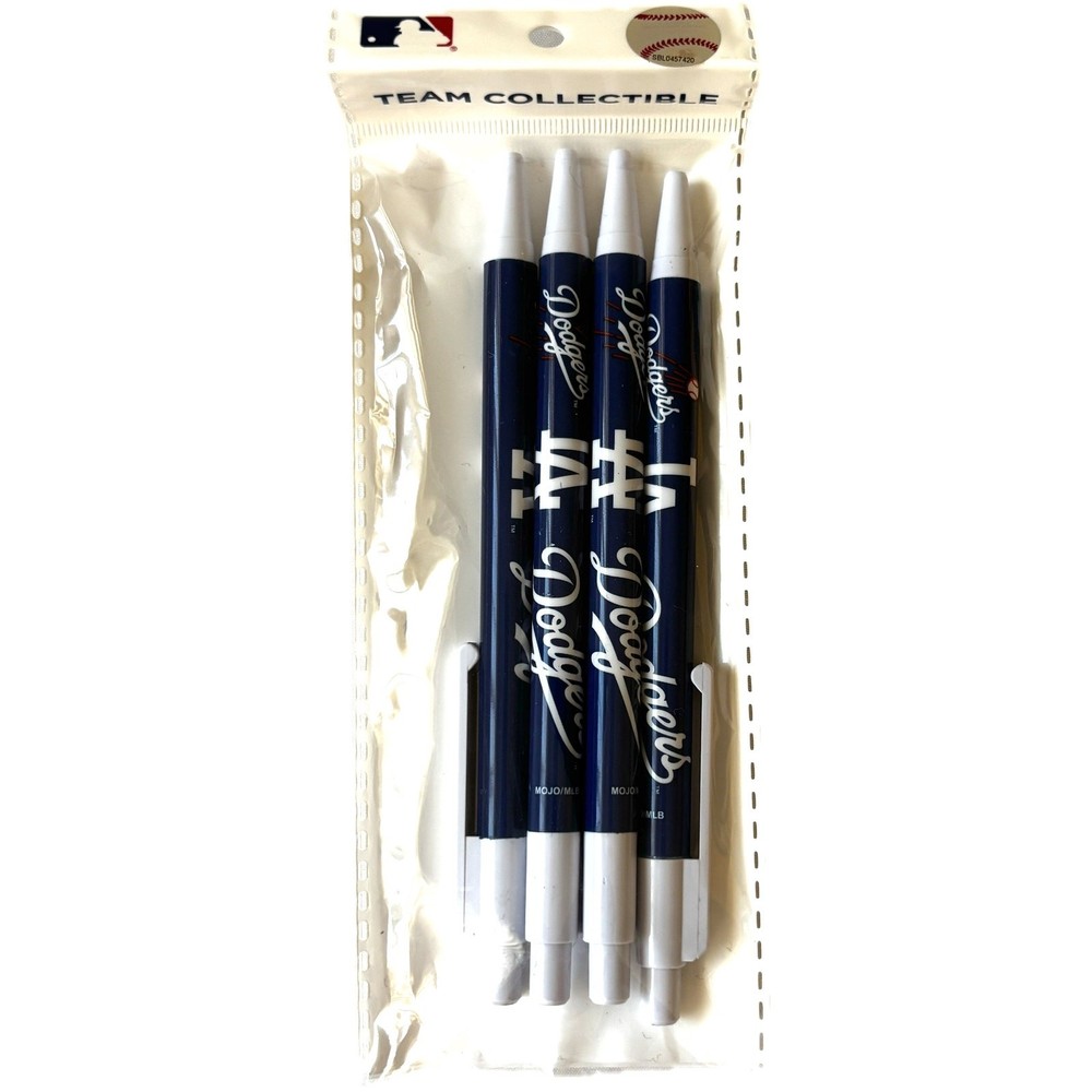 Los Angeles Dodgers Official MLB Ballpoint Pen Set – 4 Pack