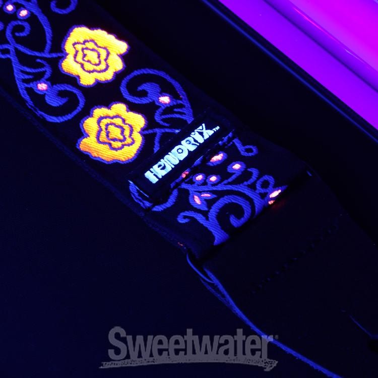 Dunlop Jimi Hendrix Blacklight Guitar Strap - Monterey Blue