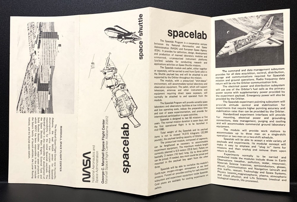 NASA Brochure 197? Spacelab/Space Shuttle