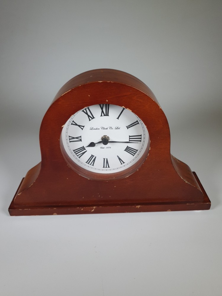 London Clock Co. Ltd. Quartz Napoleon Hat Mantel Clock