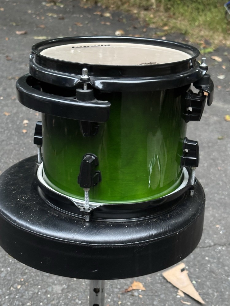 Ludwig Element Evolution 100th 8” Rack Tom Drum Green Fade
