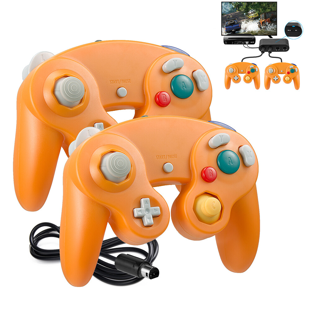 2 Pack Classic Wired Controllers Gamepad For Nintendo Switch NGC Wii U & PC USB