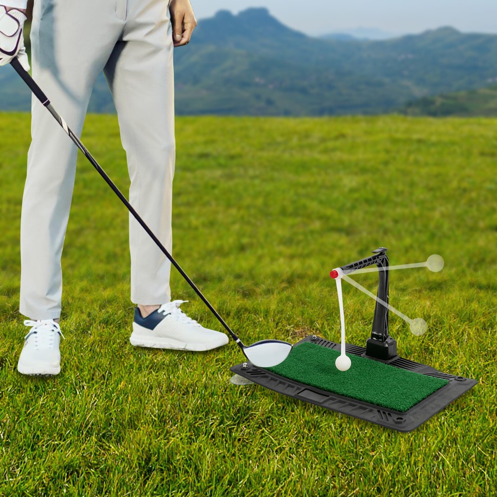 Golf Swing & Hitting Trainer Height Adjustable Golf Swing Practice Training Aid