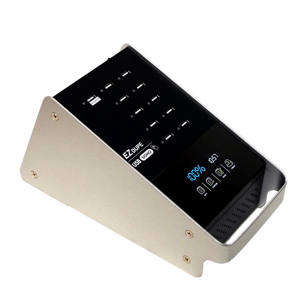 1 to 10 USB Duplicator with Touchscreen - Multiple Flash Drive Copier Soho Touch