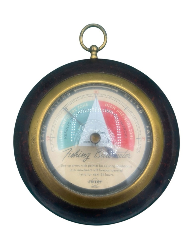 Vintage Barometer Round Made in Germany