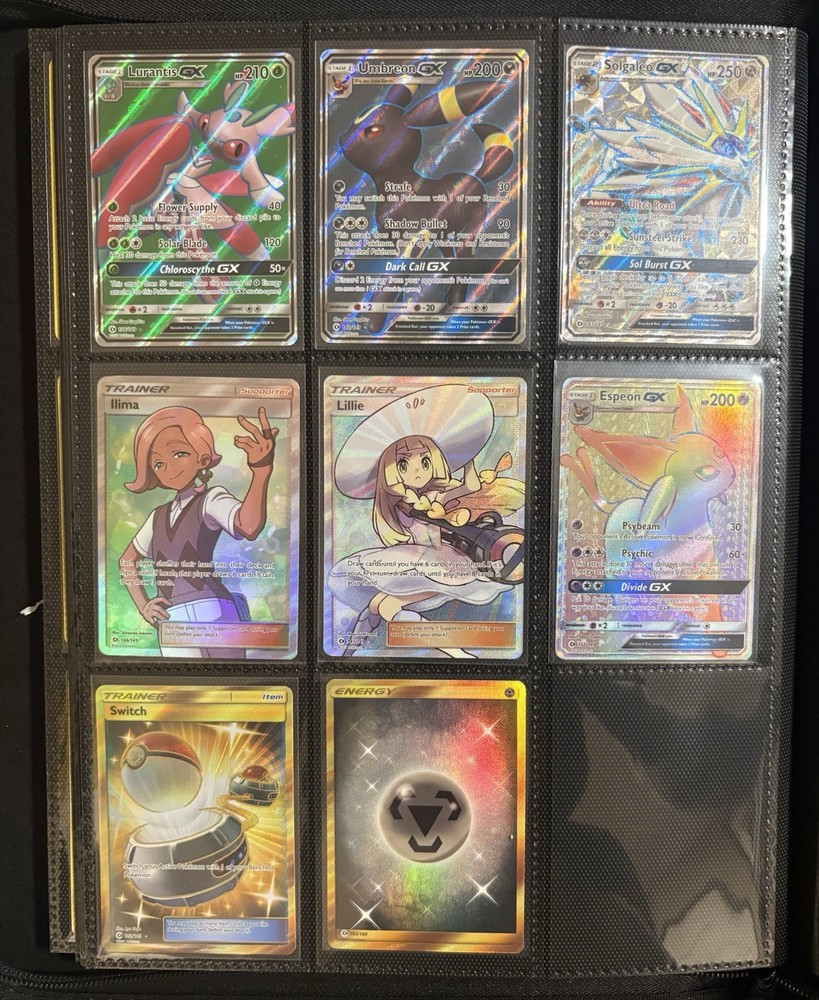 2017 Pokémon Sun & Moon Base Partial Complete Master Set, Binder Included