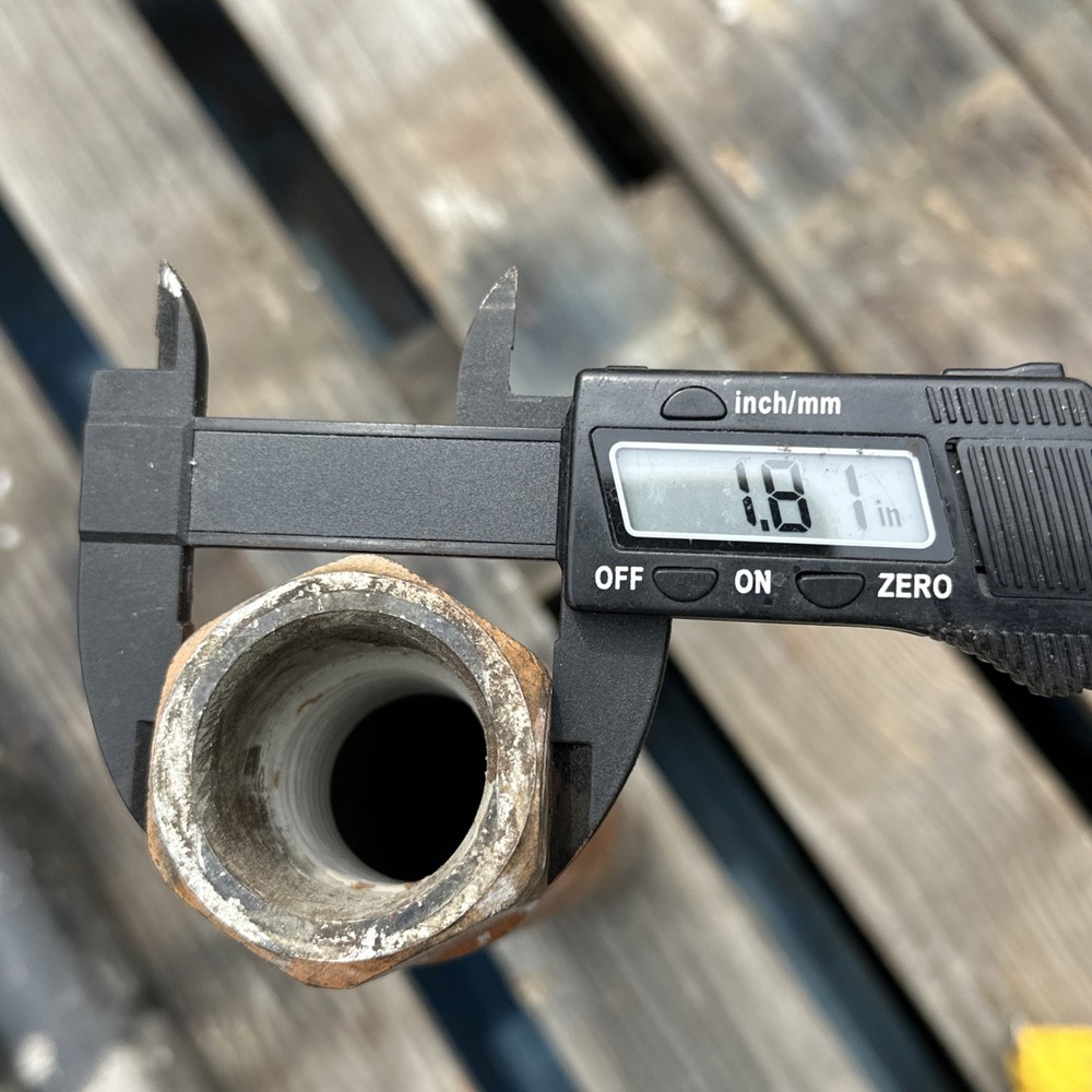 Diamond Wet Core Drill Bit 2” x 14" Diamond Wet Core Bit 1/4" left on teeth