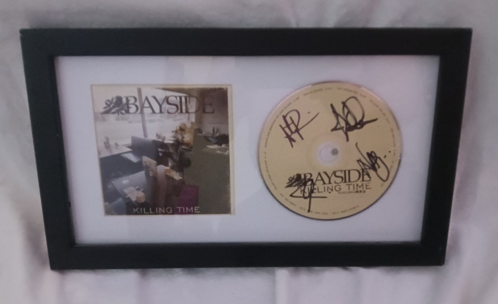 BAYSIDE "killing Time"  SIGNED AUTOGRAPH  -FRAMED CD