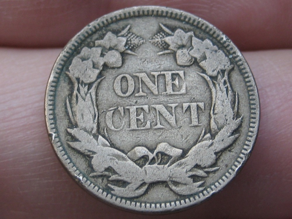 1857 Flying Eagle Penny Cent- VF/XF Details