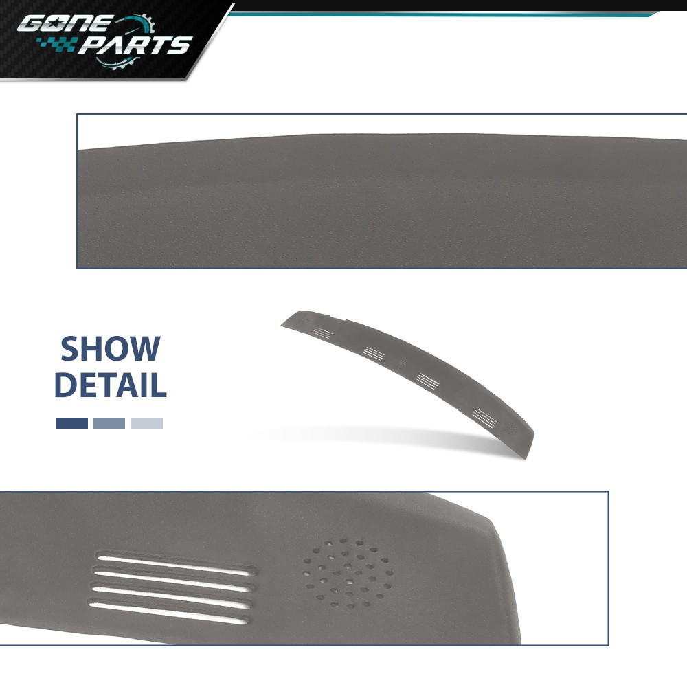 Fit For 2002-2005 Dodge Ram 1500 Upper Dashboard Panel Molded Dash Cover Gray