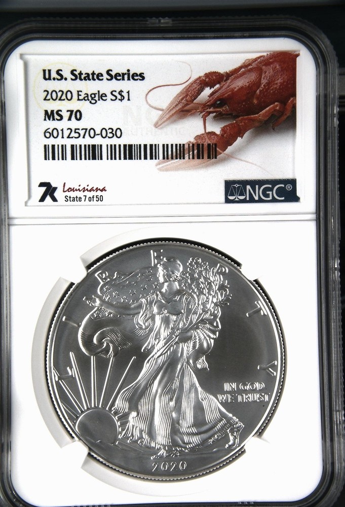 2020 Bullion Silver Eagles NGC MS-70