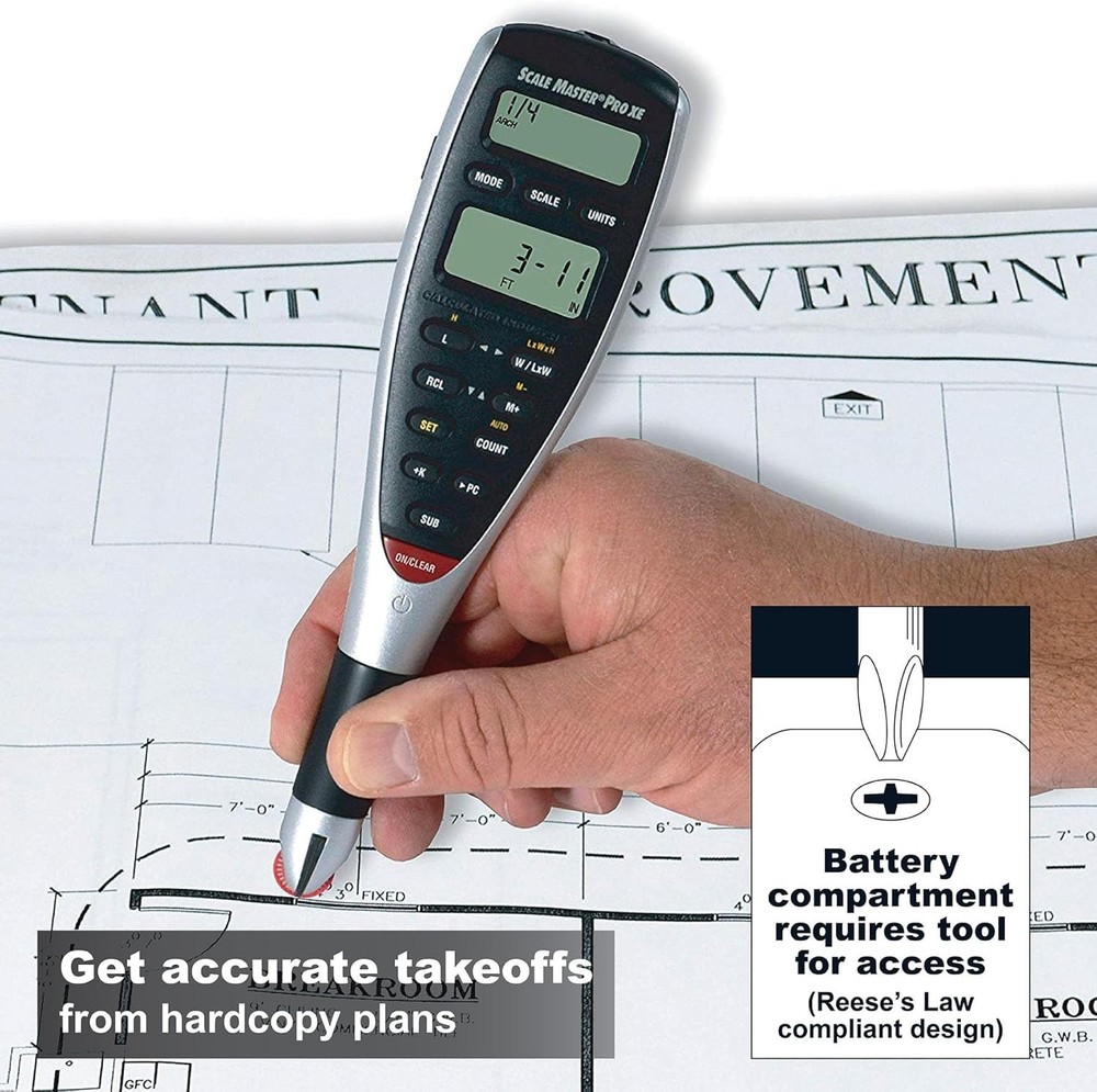 Scale Master Pro XE Advanced Digital Plan Measure for Estimating Plan Takeoff...