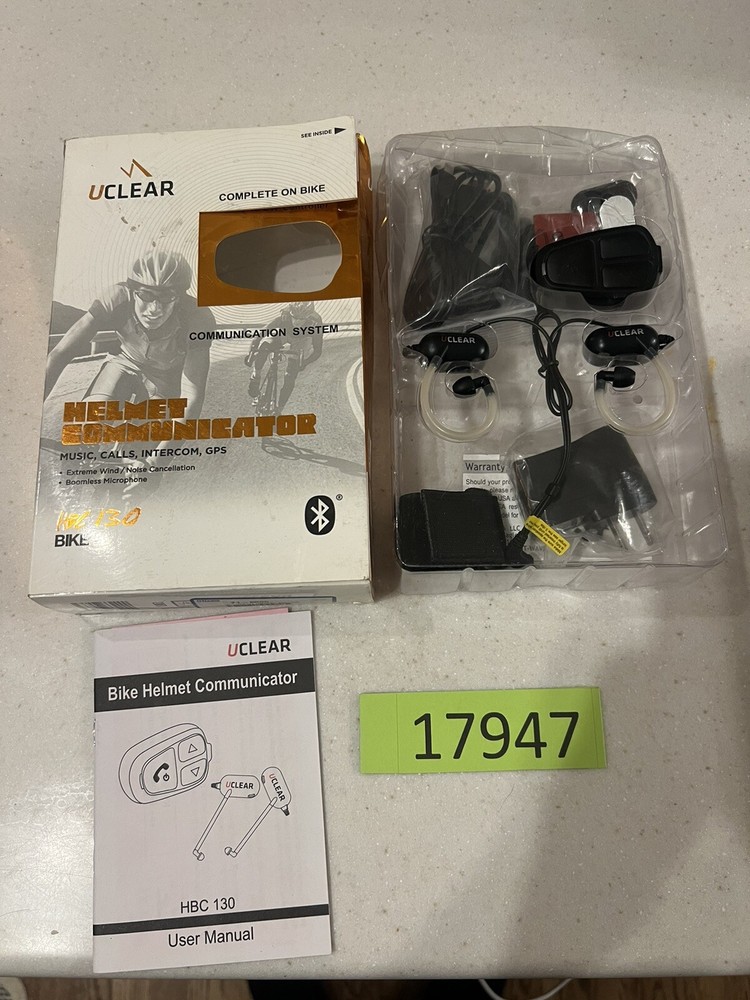 UCLEAR HBC130 Bicycle Helmet Bluetooth Communicator New