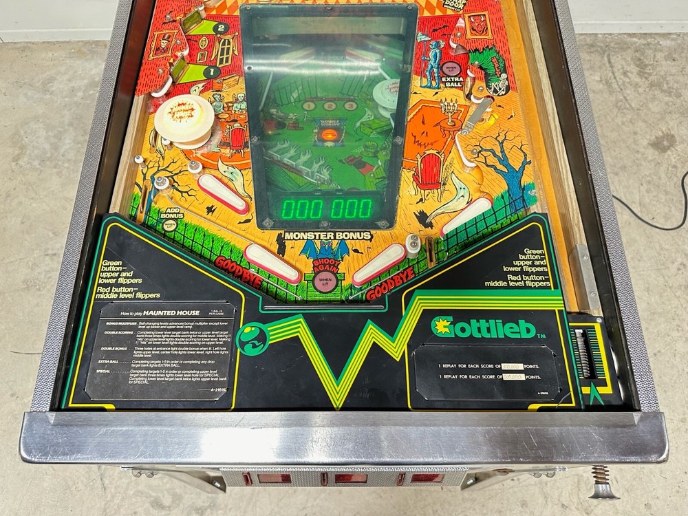 1982 Gottlieb Haunted House Pinball Machine
