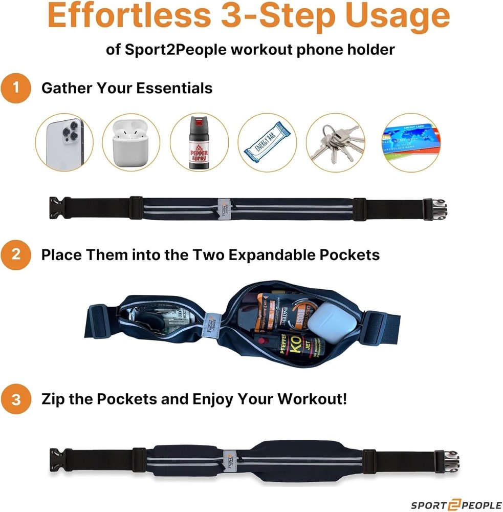 Reflective Waterproof Running Belt