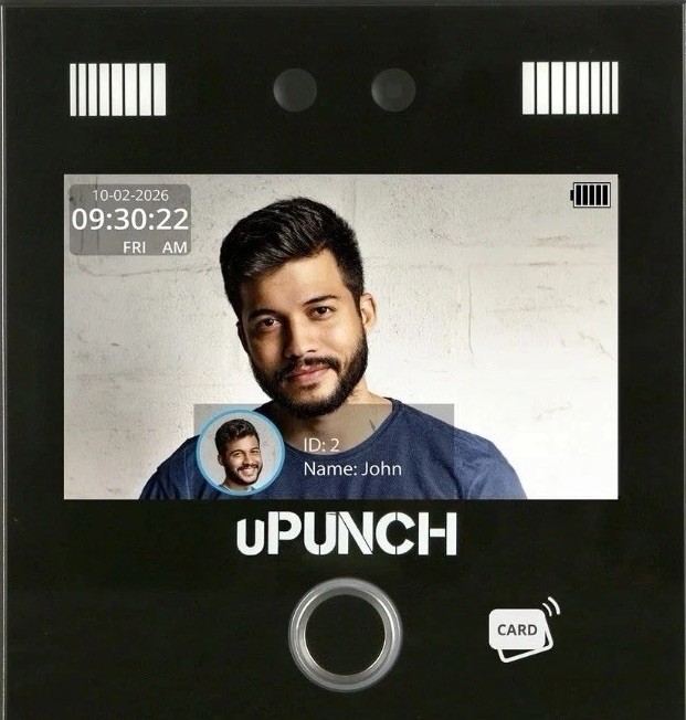 uPunch MK5000 AI Face Recognition Computerized Time Clock for Employees | Adv...