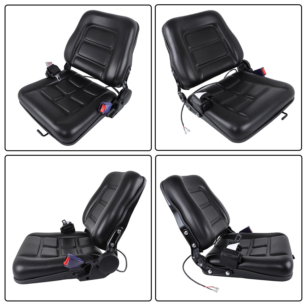 Universal Forklift Seat with Seat belt for Tractor Loader Excavator Mini Digger