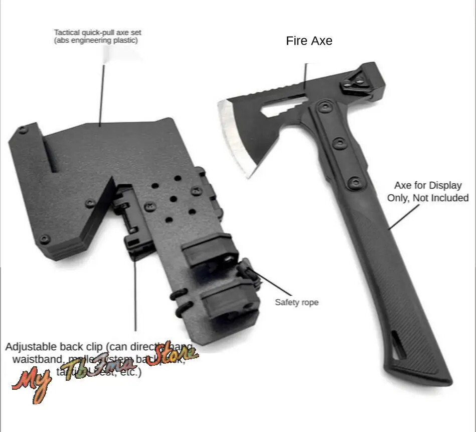 Tactical Molle Axe Sheath Is Suitable for Pointed Axe Fire Axe and Hammer Axe