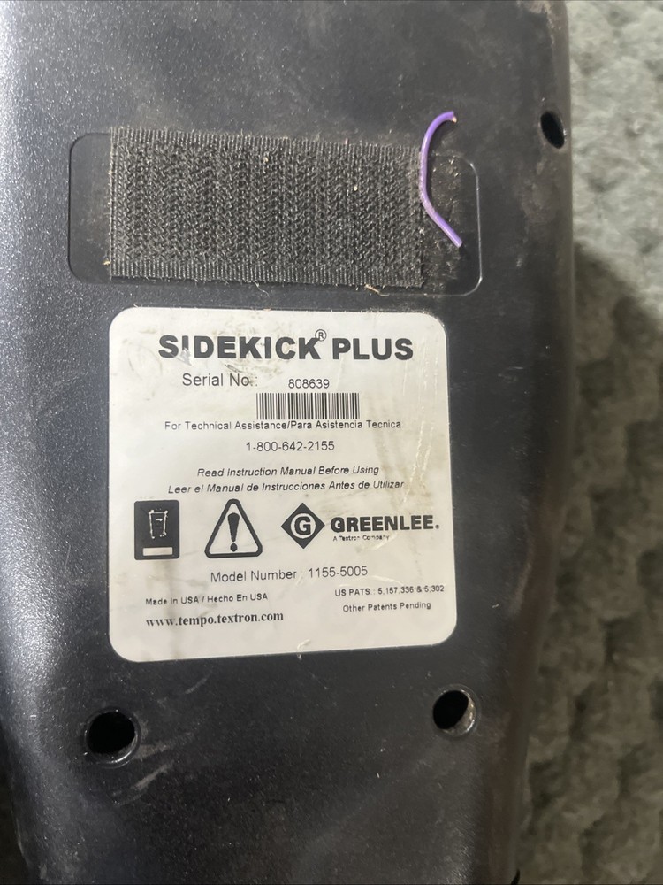 Greenlee Sidekick Plus Model 1155-5005
