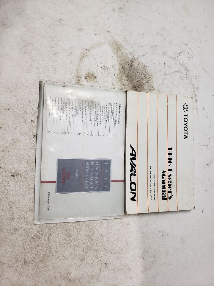 1996 AVALON Owners Manual 449398