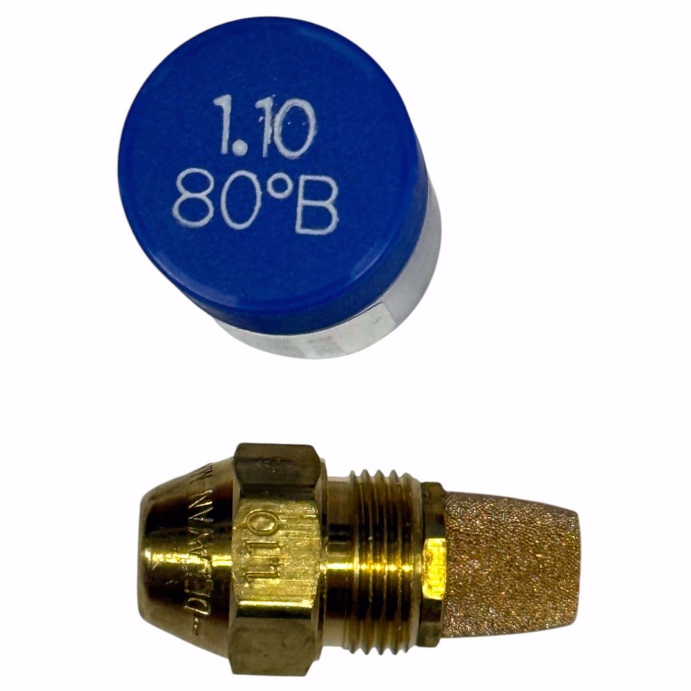 DELAVAN 1.10 GPH 80° B SOLID CONE NOZZLE W/ SINTERED FILTER