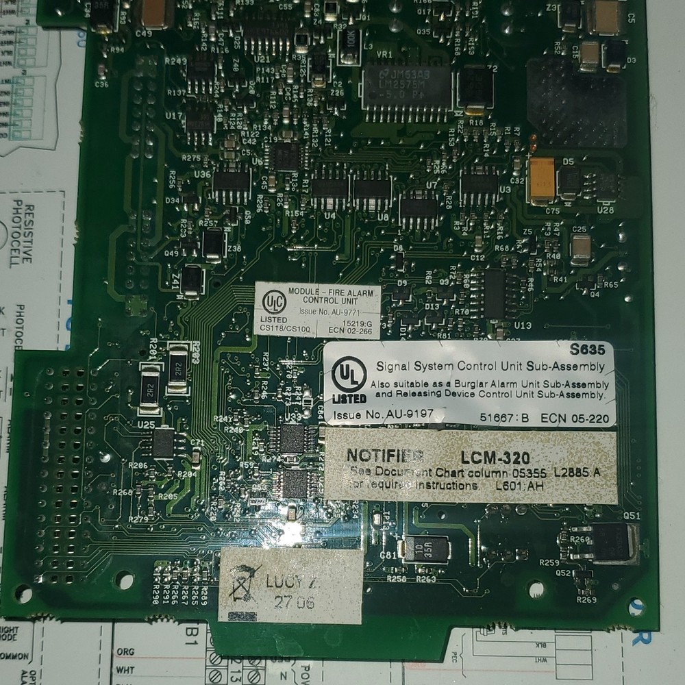 Notifier LCM-320 Fire Alarm Control Panel Module Control Panels & Keypads