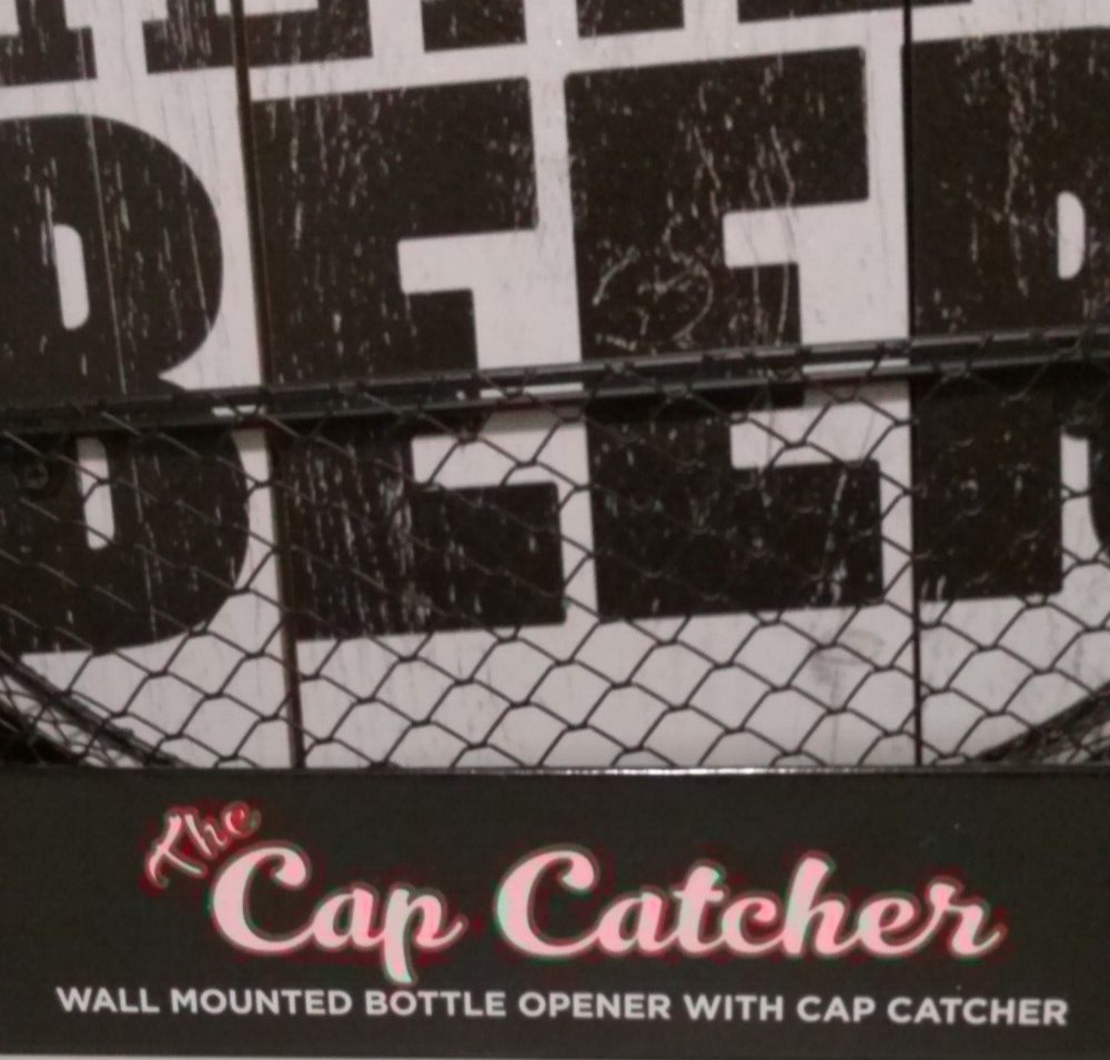 The Cap Catcher Wall Mounted Bottle Opener With Cap Catcher