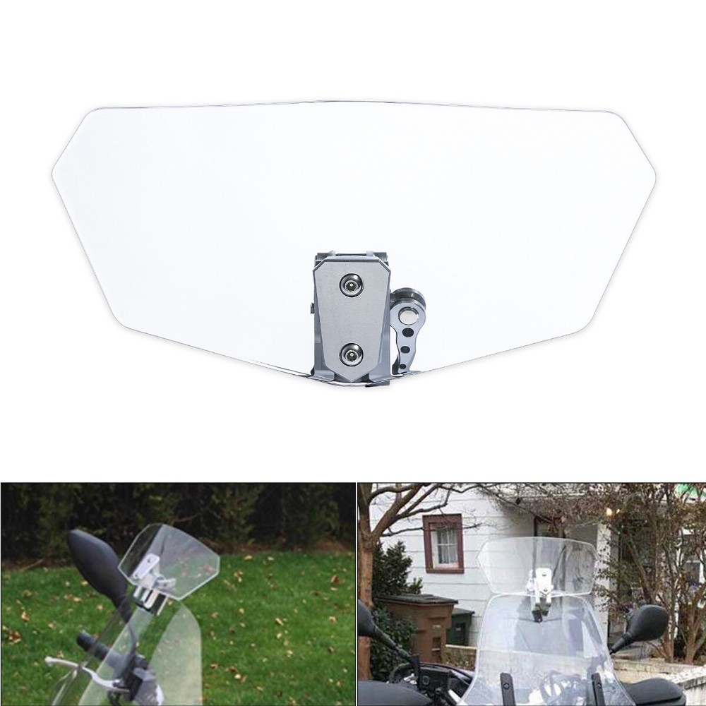 Universal Motorcycle Windshield Extension Spoiler Deflector For Harley Touring