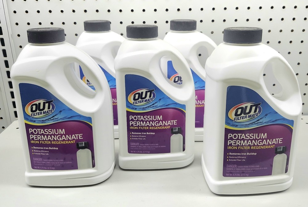 OUT Filter Mate Potassium Permanganate Iron Filter Regenerant 4.75 lb