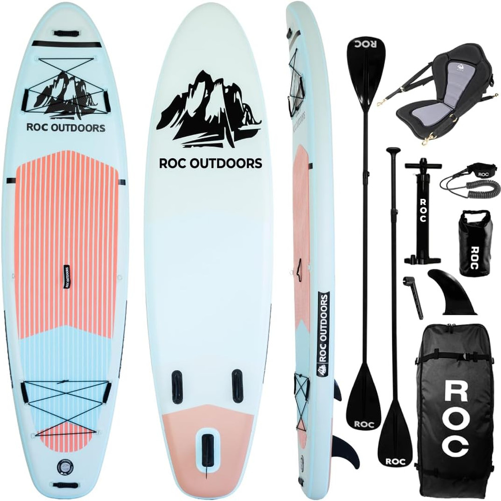 Inflatable Stand up Paddle Board with Premium SUP Paddle Board Accessories, Wide