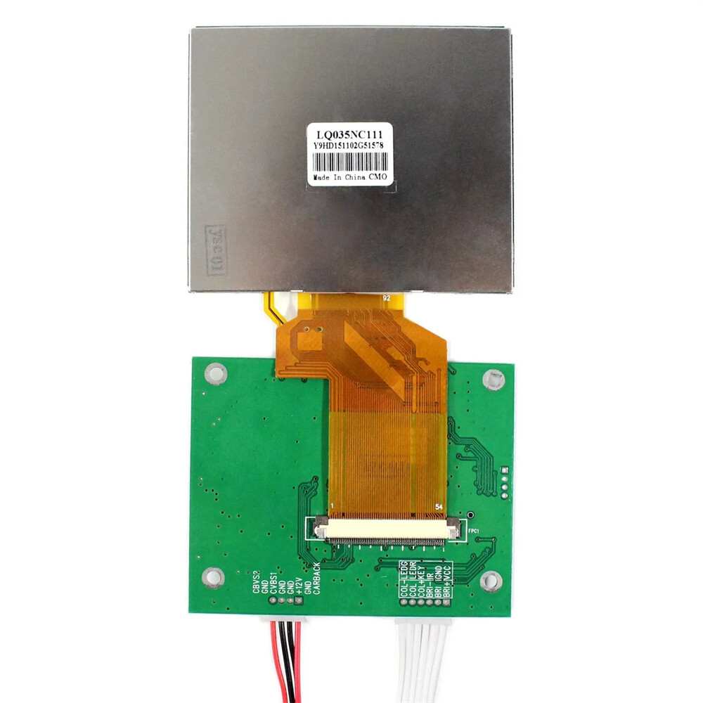 CVBS AV LCD Controller Board With 3.5" 320x240 LQ035NC111 LCD Screen