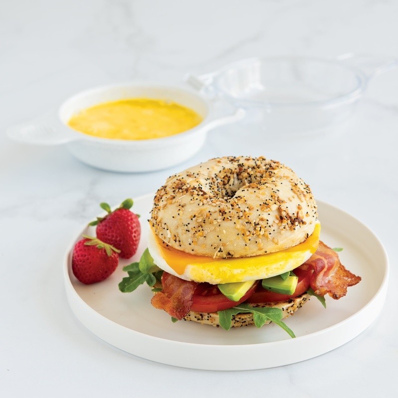 Egg Sandwich Maker Non-Stick Microwave Scrambled Eggs Breakfast Cooker Fast Easy