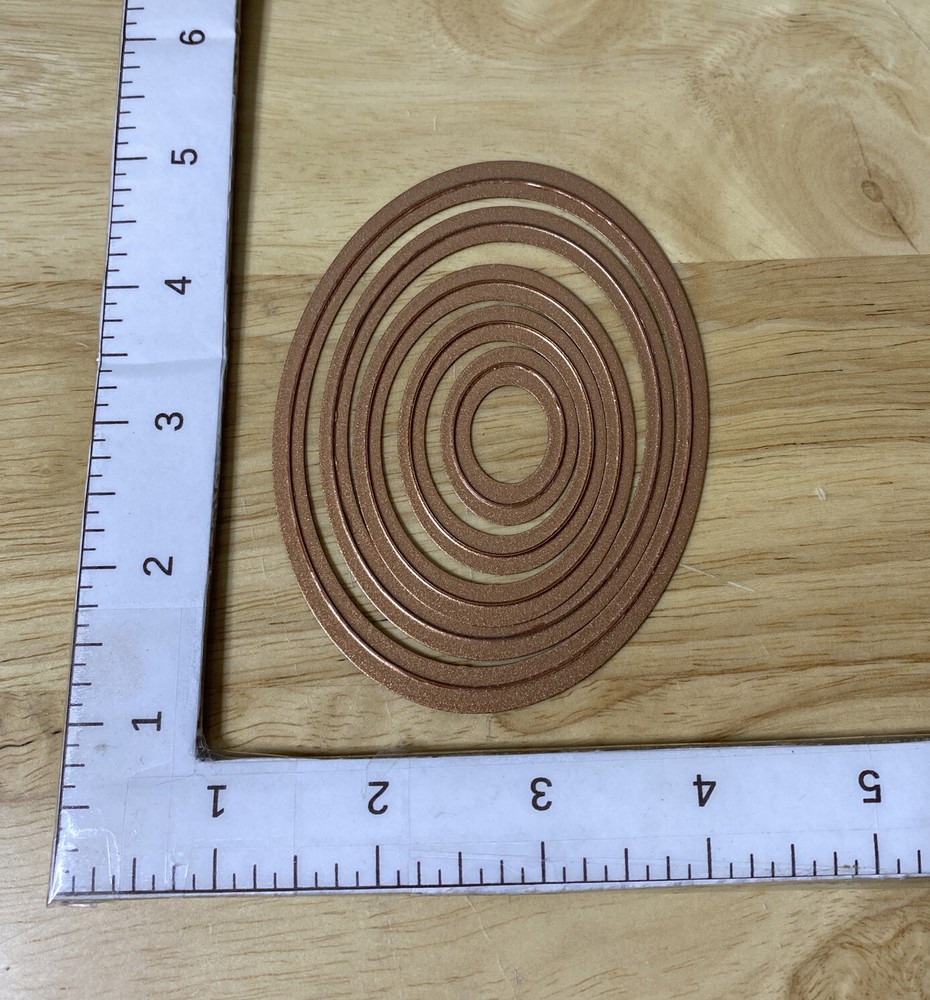 4 Spellbinders Nestabilities Die Cut Scallop Circle Frame Rectangle Oval Nesting