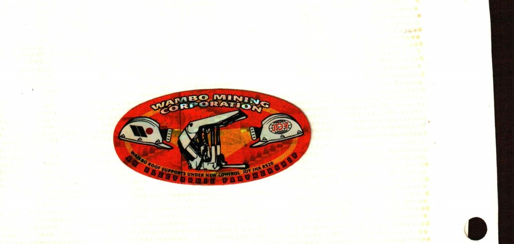 NICE AUSTRALIA JOY COAL MINING STICKER # 194