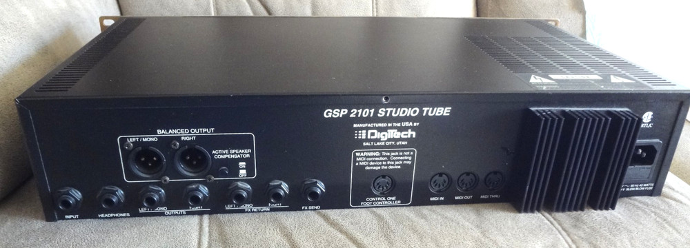 Digitech GSP-2101 Studio Tube Preamp/Multi Effects Guitar Processor Gold LE
