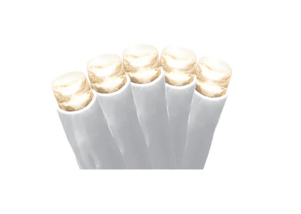 GE StayBright 200-Count Warm White LED MicroBright String Lights with White Wire