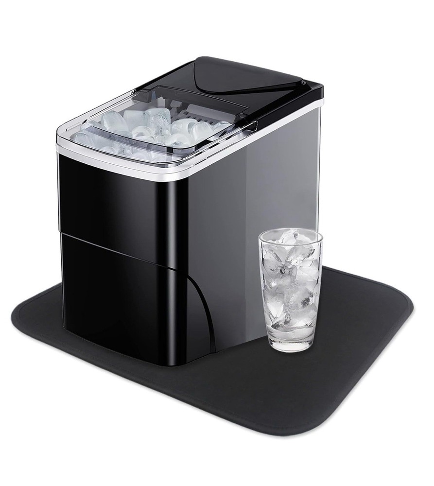 Absorbent Countertop Black Mat For Ice Makers Drying & Protection