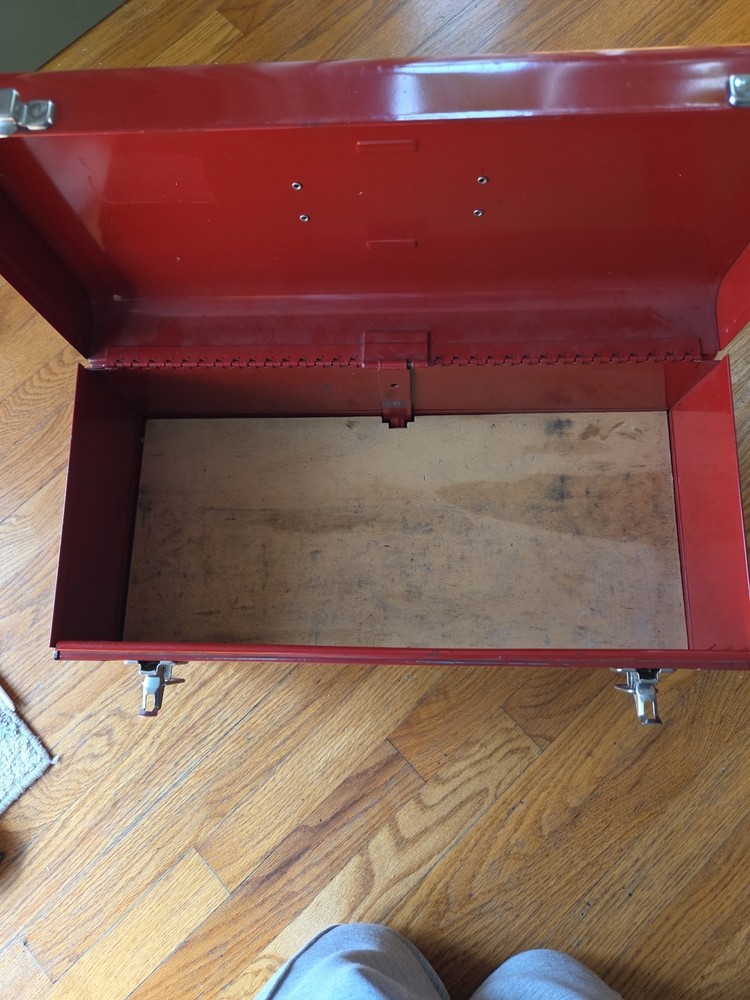 Vintage Craftsman 2 Two Drawer Deep Top Tool Box Red Toolbox