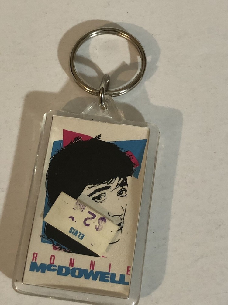 Ronnie McDowell Keychain Multi-colored background J1