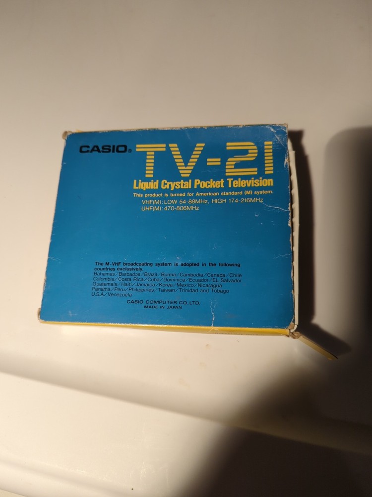 Casio TV-21 liquid crystal Pocket television