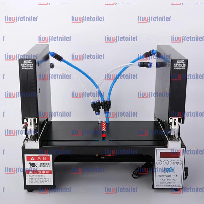 Double Head Automatic Electric Stapler Binding Machine Pneumatic Bookbinding