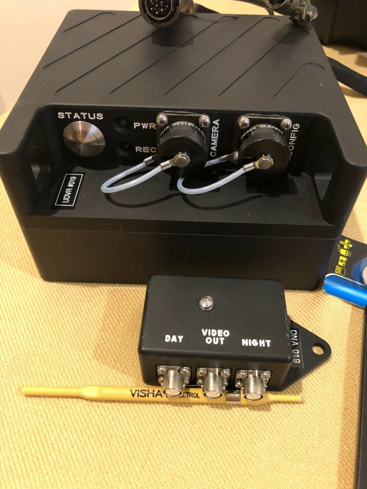 NEW US MILITARY UAV DRONE FLIGHT DATA RECORDER W/ SENSOR CONNECTIONS AND CASE