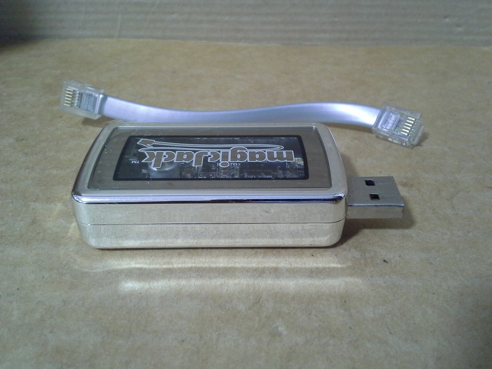 Magic Jack A921 USB Voip Phone Jack Adapter. Working. VGC